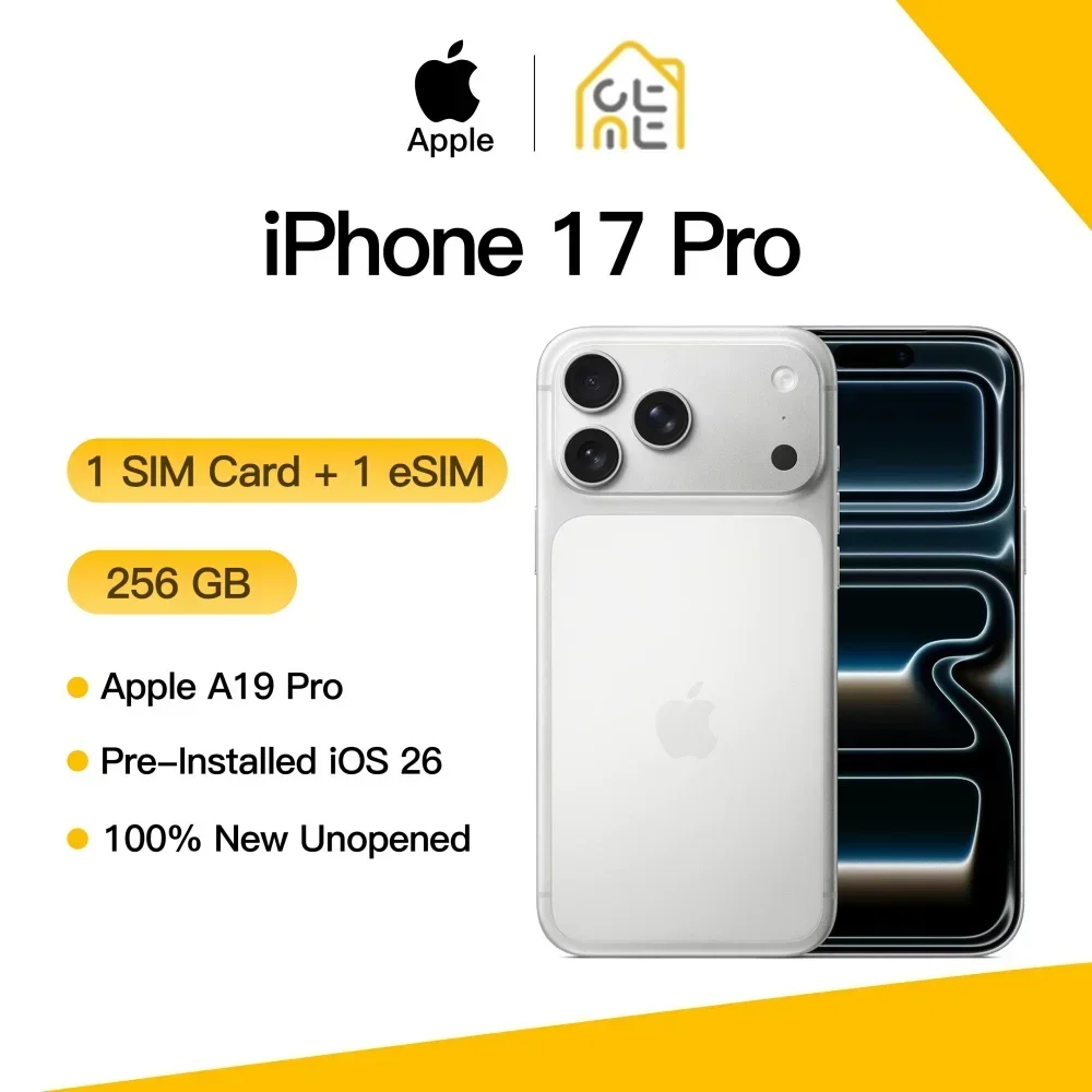 Фото Apple iPhone 17 Pro, новый, оригинальный, неиспользованный, 12 ГБ ОЗУ, 256 ГБ, 120 Гц, 6.3-дюймовый OLED Super Retina XDR, чип A19 Pro, камера 48 МП, iOS 26 и 5G №2