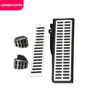 Автомобильные накладки Jameo из нержавеющей стали, подставки для ног для Skoda Octavia A5, Volkswagen VW Golf 6 MK6 Jetta MK5, детали Scirocco