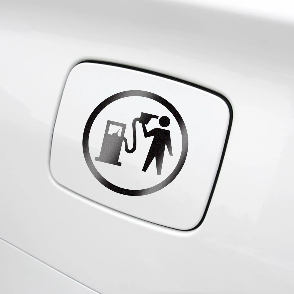 Забавные креативные светоотражающие наклейки на крышку топливного бака для Mini