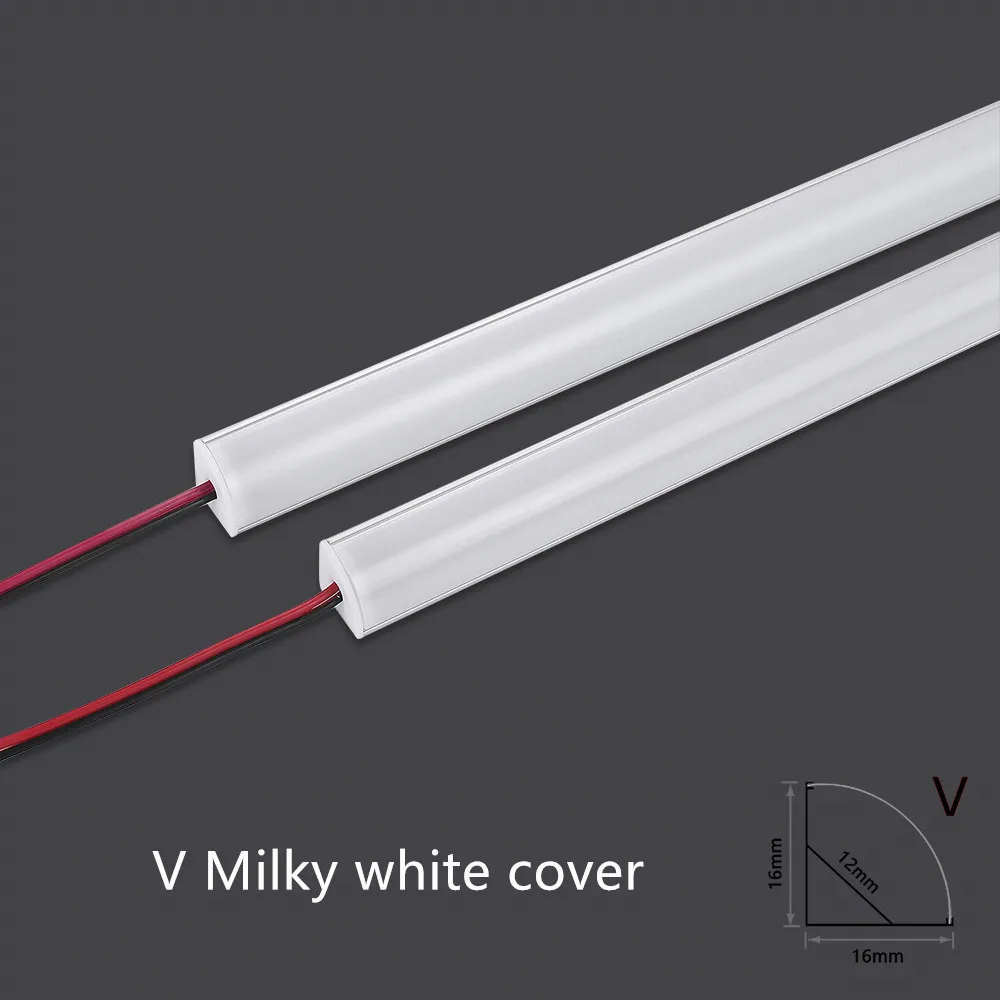 1-20 Шт. Светодиодный Алюминиевый Жесткий Светильник 12 В 50 См V-образный 36