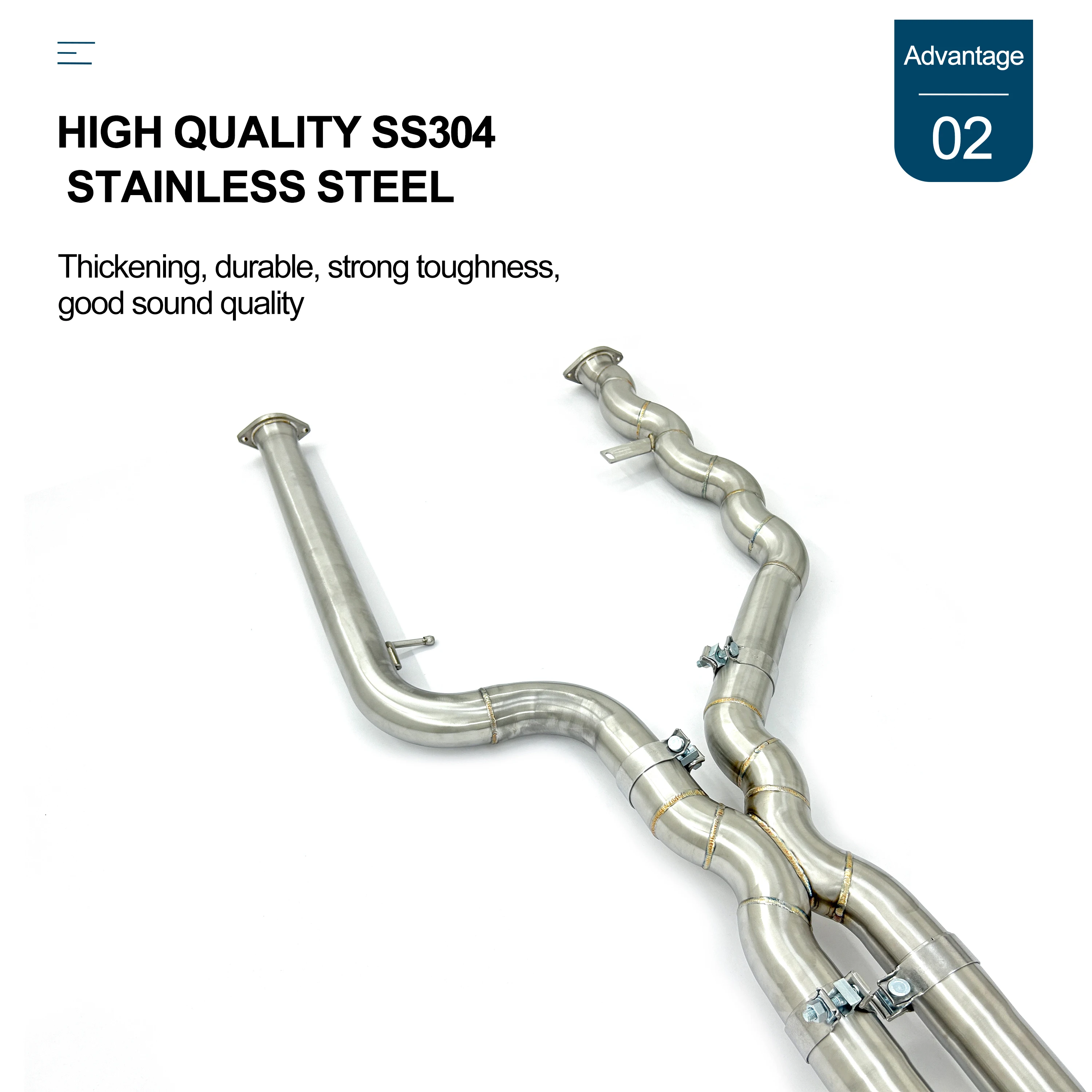 Выхлопная труба с клапаном CBNT средняя равной длины глушителем клапана для