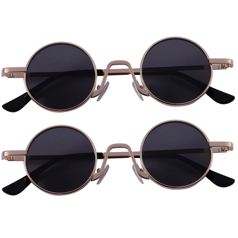 

Круглые Солнцезащитные очки 2X, брендовые дизайнерские женские и мужские солнцезащитные очки, роскошные ретро очки Uv400, Модные оттенки, черн...