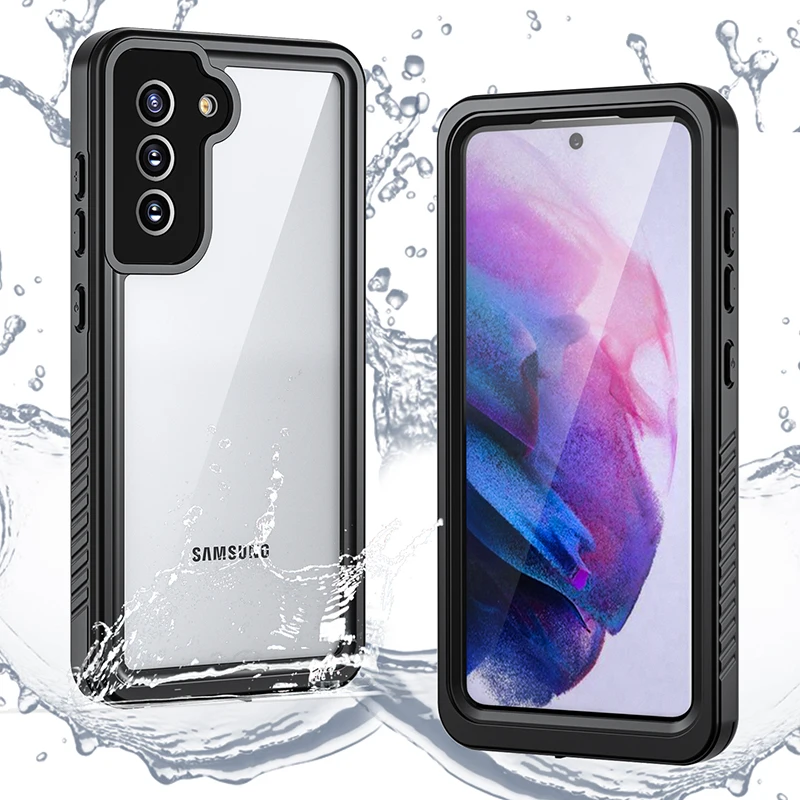 

S21 FE Waterproof Case Dustproof Underwater Diving Cover for Samsung S22 Plus Ultra S21 fe Coque with Built-in Screen Protector