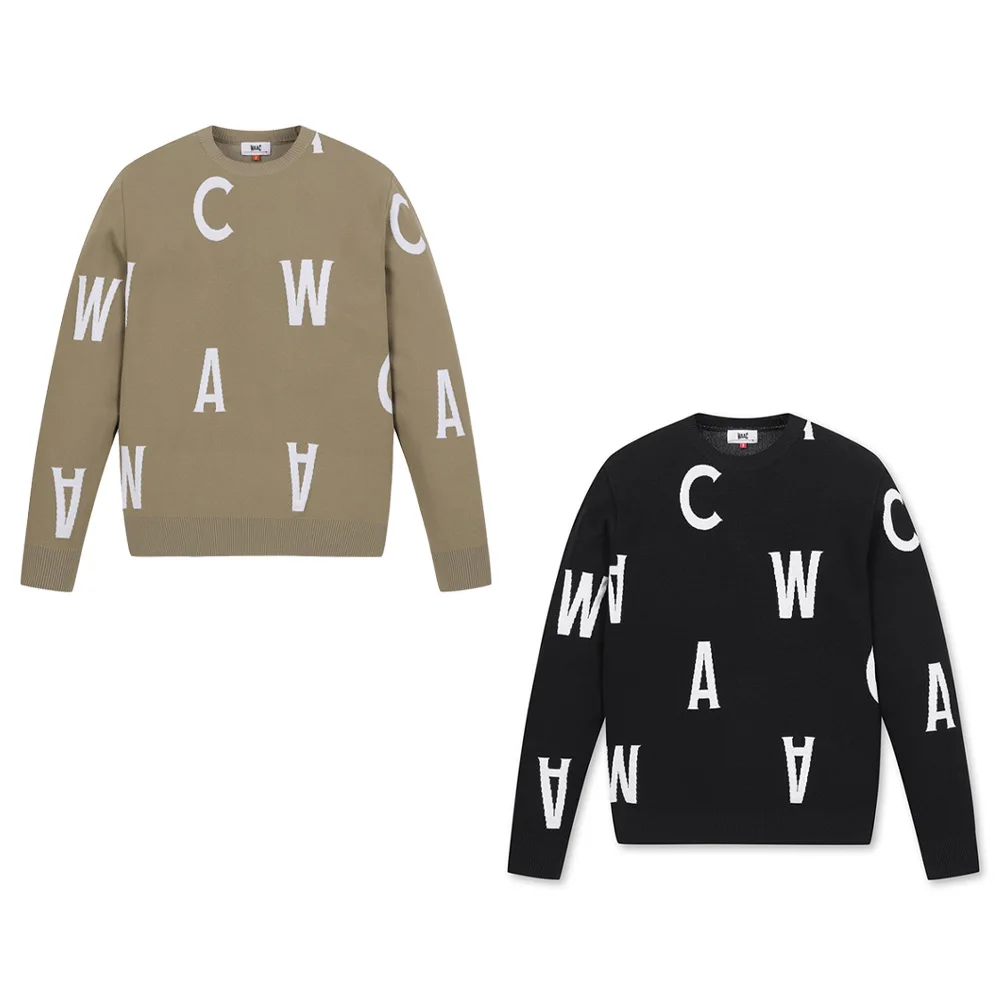 

"Special Taste! Men's Trendy Letter Knitted Sweater! New Style! Versatile Golf Knitted Top, Casual, Long Sleeves To Keep Warm!"
