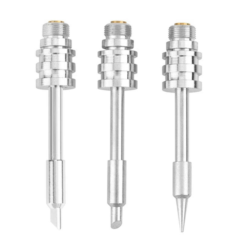 

6 шт., 30 Вт Аккумуляторный паяльник, USB-паяльник, портативный мини-паяльник с интерфейсом 510, серебристый наконечник паяльника