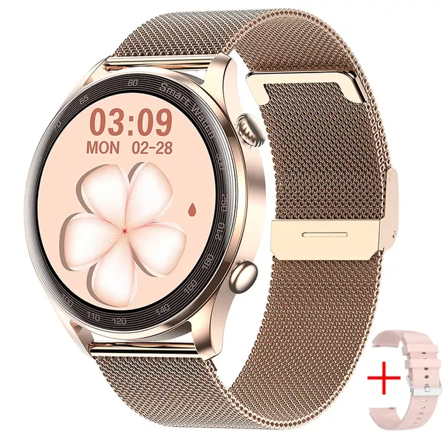 

2022 New Bluetooth Call Smart Watch Men Women Heart Rate Monitor Fitness Tracker Music Player 1.36Inch 390*390 HD Smartwatch+Box