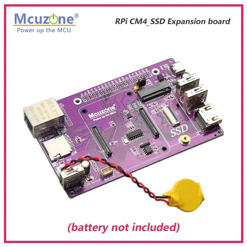 Плата расширения Raspberry Pi CM4 POE_SSD Алюминиевый корпус NVME M.2 USB HDMI 4G LTE FAN
