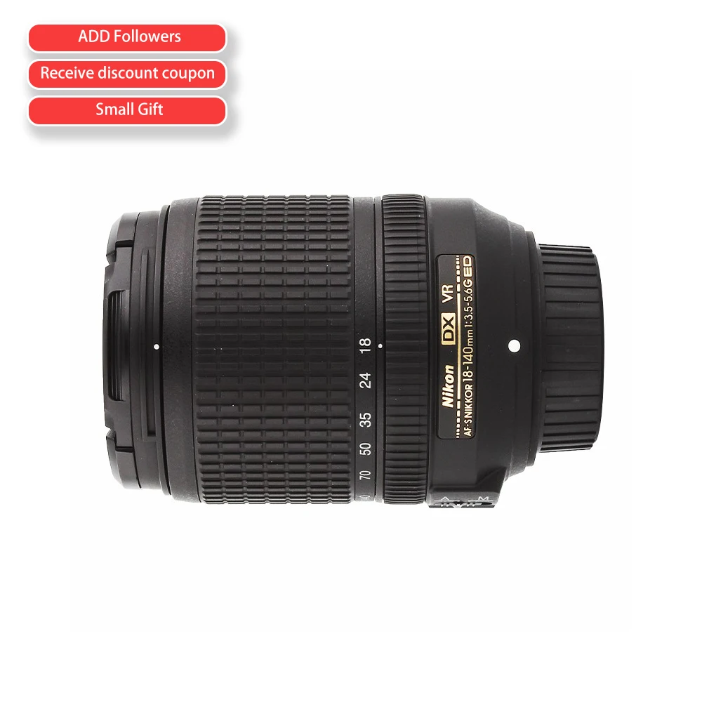 

Зум-объектив Nikon AF-S DX NIKKOR 18-140 мм f/3,5-5,6G ED с функцией автофокусировки для зеркальных камер Nikon