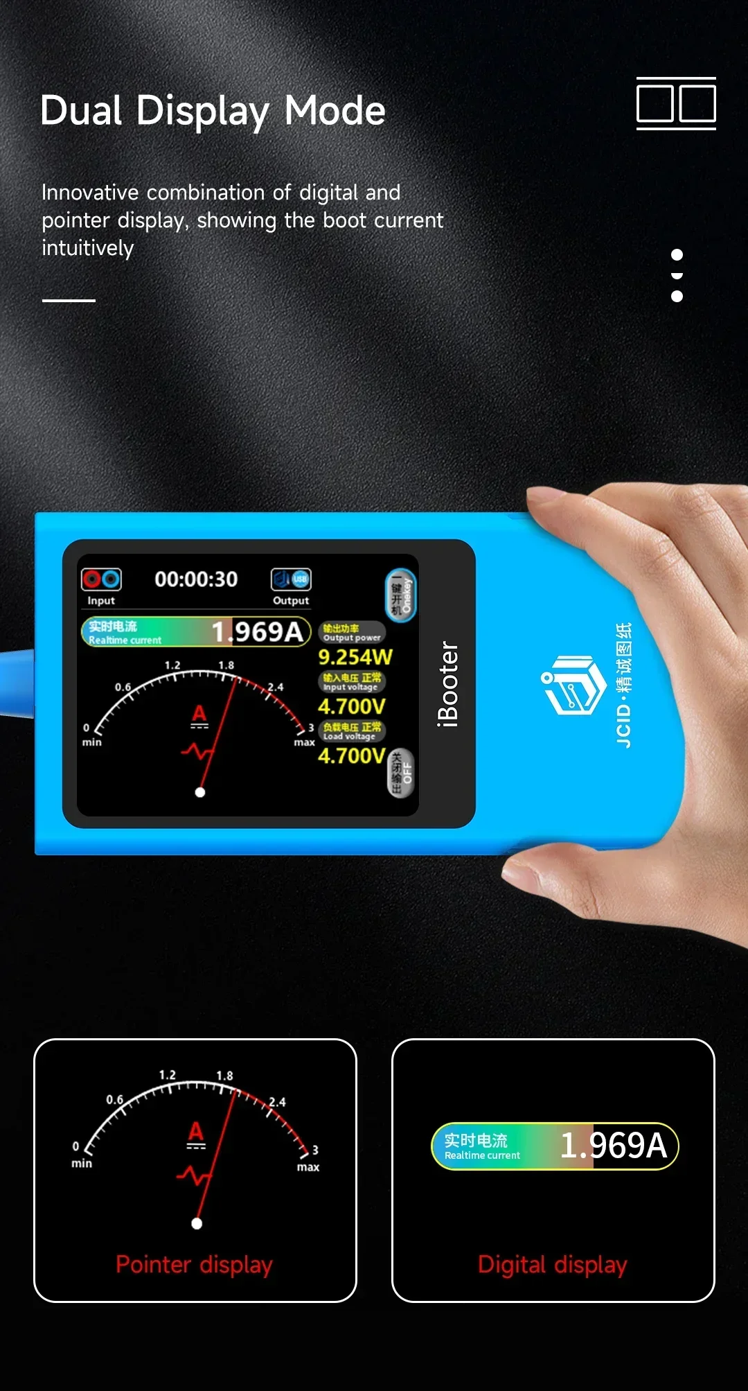 Токоанализатор JC iBooter точная Диагностика даты неисправности сканер напряжения в