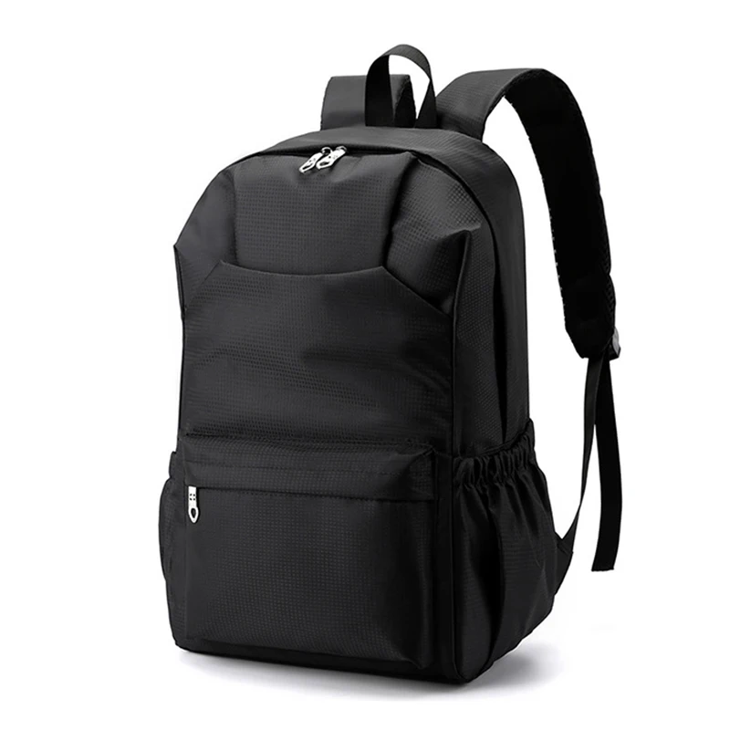 

University Student Backpack Men Large Capacity Nylon Black High School Backpack Women Casual College Style