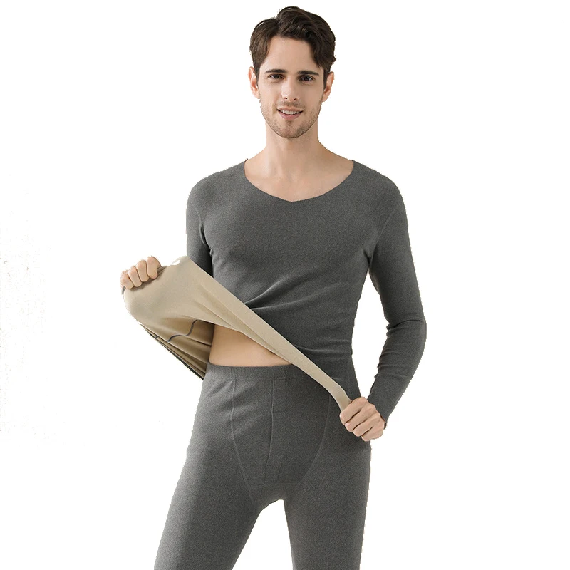 Women Thermal Underwear Suit Seamless Soft Delicate Long Johns Set Men Inner Wear Set Sexy Winter Warm Long Underwear