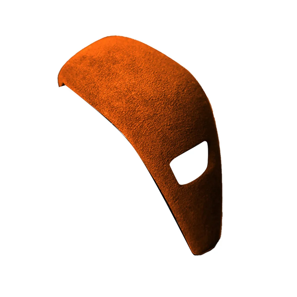 

For BMW 3 Series 20-23 Suede Orange Tumbled Leather Shifter Cover Protective Cover Case