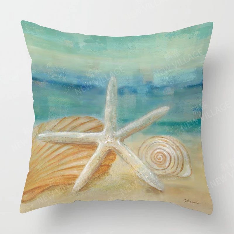 Наволочка с принтом животных под водой наволочка для дивана украшение дома можно