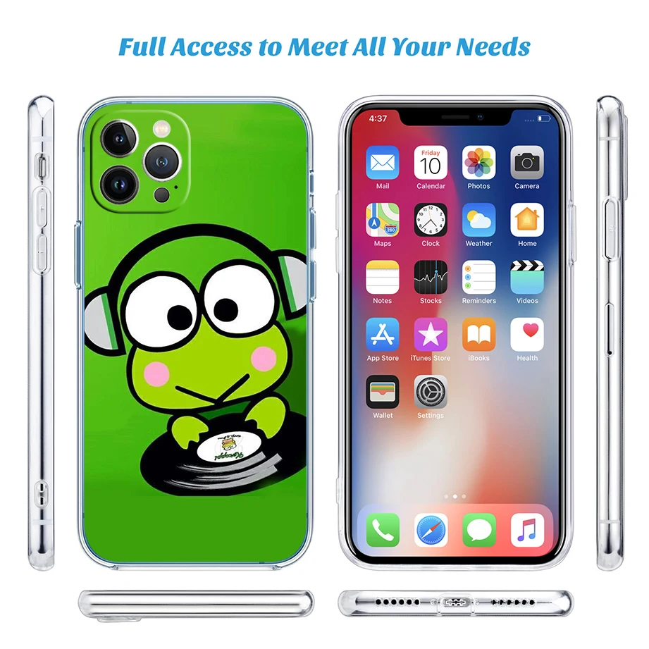 Чехол для телефона Keroppi Frog Moto Edge 50 Ultra Fusion G Play Stylus E22S G14 G85 G84 G62 E32 E22I G7 G6 E7 E6 Plus Power