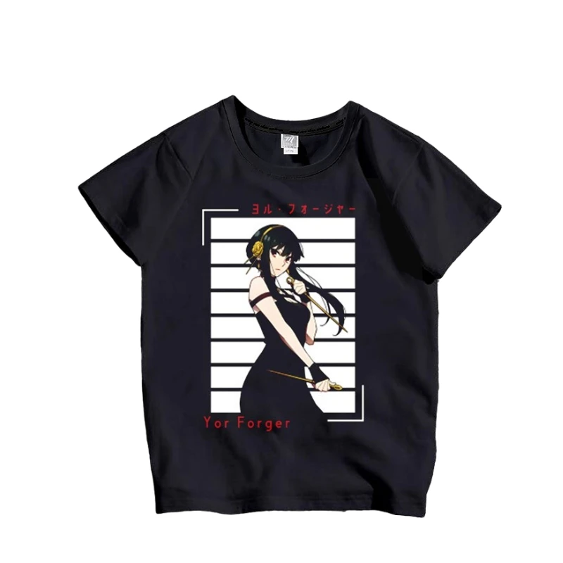 

Аниме периферийные устройства SPY×FAMILY симпатичная мультяшная модная печать Студенческая футболка с коротким рукавом для мужчин и женщин По...