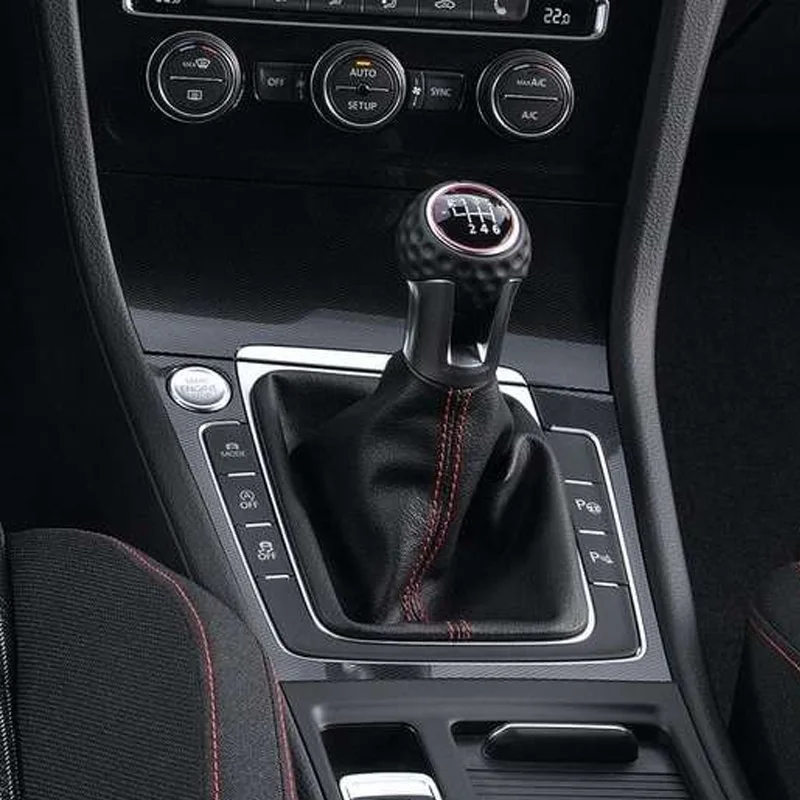 Ручка переключения передач кожаная ручка переключателя для VW Golf 7 A7 MK7 GTI GTD 2013