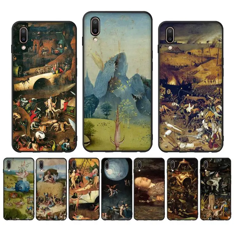 

Hieronymus Bosch Phone Case Case For Oppo Reno Realme C3 6Pro Cover For vivo Y91C Y17 Y19