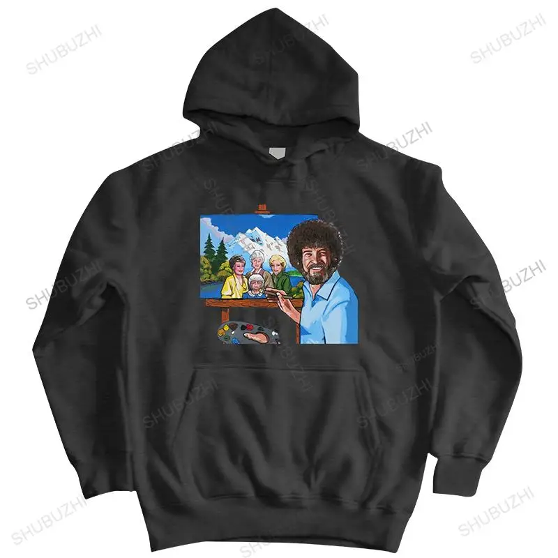 

Новый модный осенний свитер, Мужской Хлопковый пуловер на молнии по лучшей цене, толстовки унисекс с рисунком Боба Росса и золотой девушки