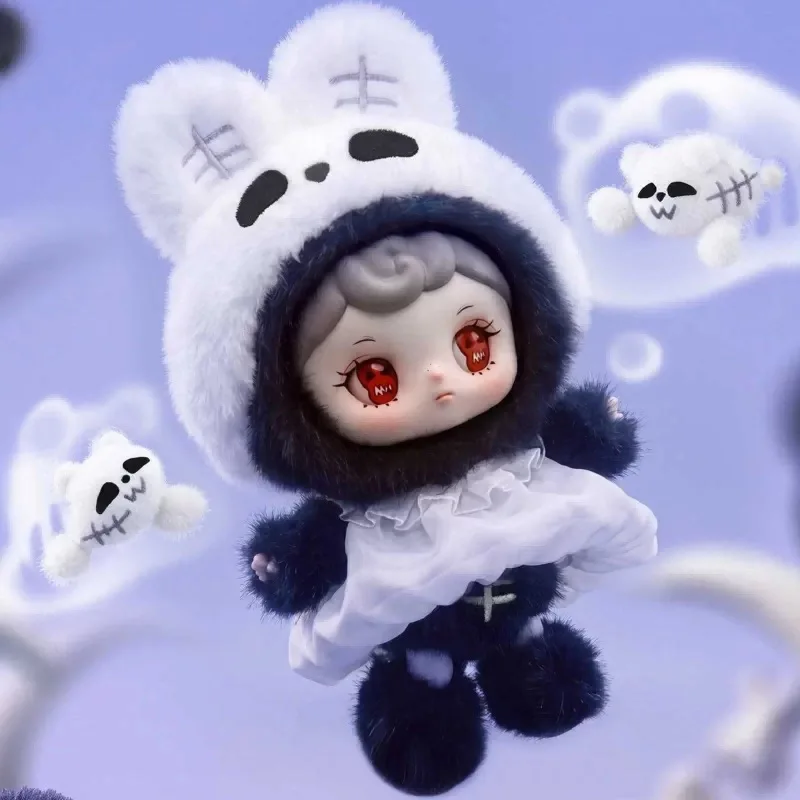 Фото Плюшевый виниловый брелок Tarti-Skull Panda Tunicate №1