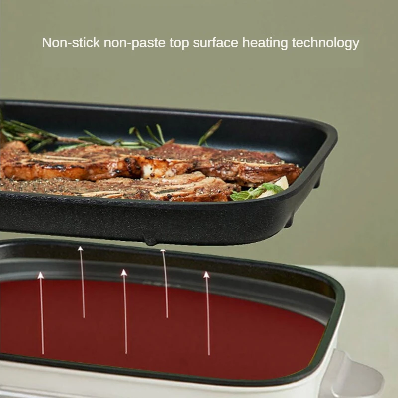 Multi-functional cooking pot electric hot automatic split non-stick multi-purpose baking hotpot | Бытовая техника