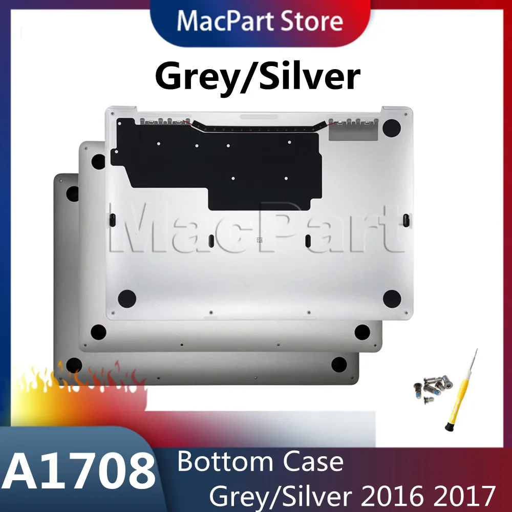 Новый космический Серый Серебряный цвет A1708 нижний чехол для Apple Macbook Retina Pro 13