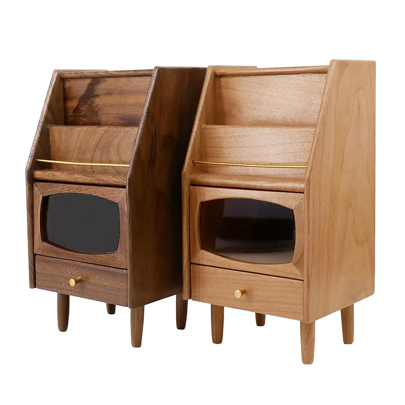 

-1:6 Миниатюрная модель кукольного домика, аксессуары для мебели, деревянный шкаф для газет, декор для кукольного домика