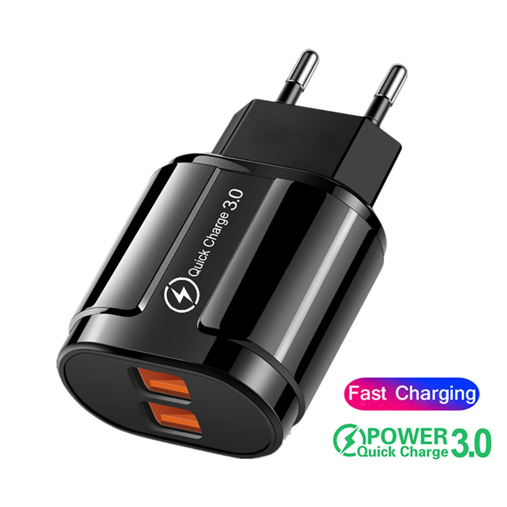 

18W USB Charger Fast Charging Charger QC 3.0 for iPhone 12 Samsung Xiaomi Huawei Tablet Universal Adapter Mobile Phone Charger