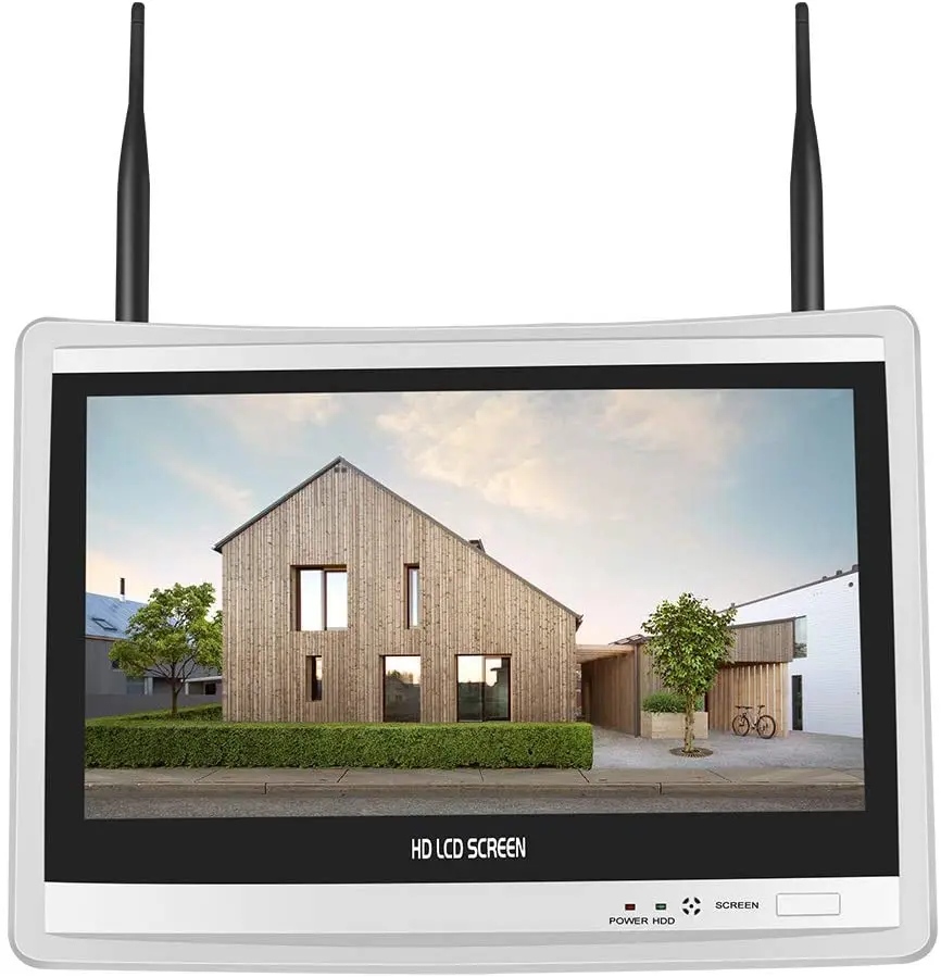

3mp p2p 4ch wifi nvr kit 12.5 inch hd lcd wireless camera system