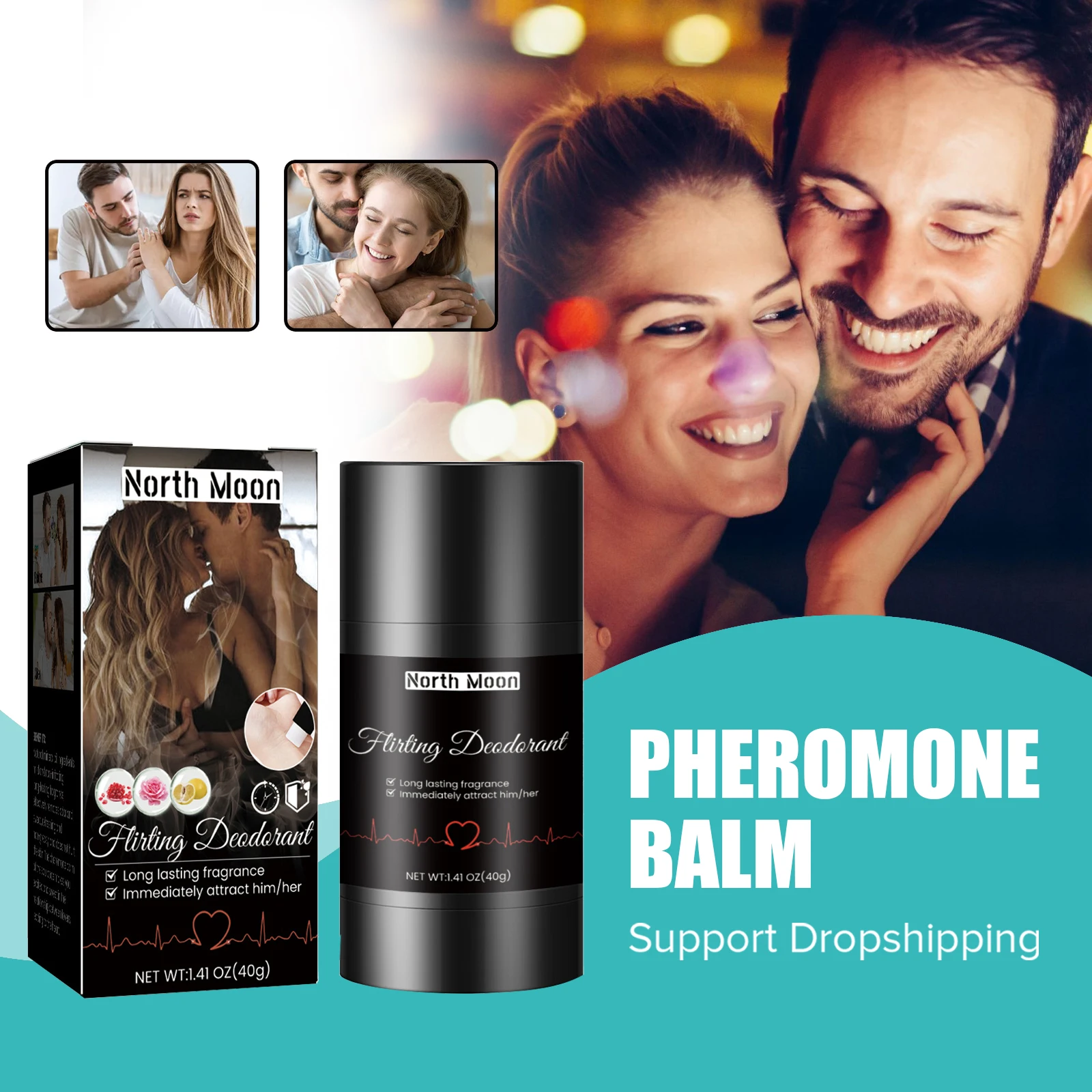 

Pheromone Fragrance Solid Balm Temptation Flirting Charming Attraction Long Lasting Pheromone Sexy Perfume Cream for Women Men
