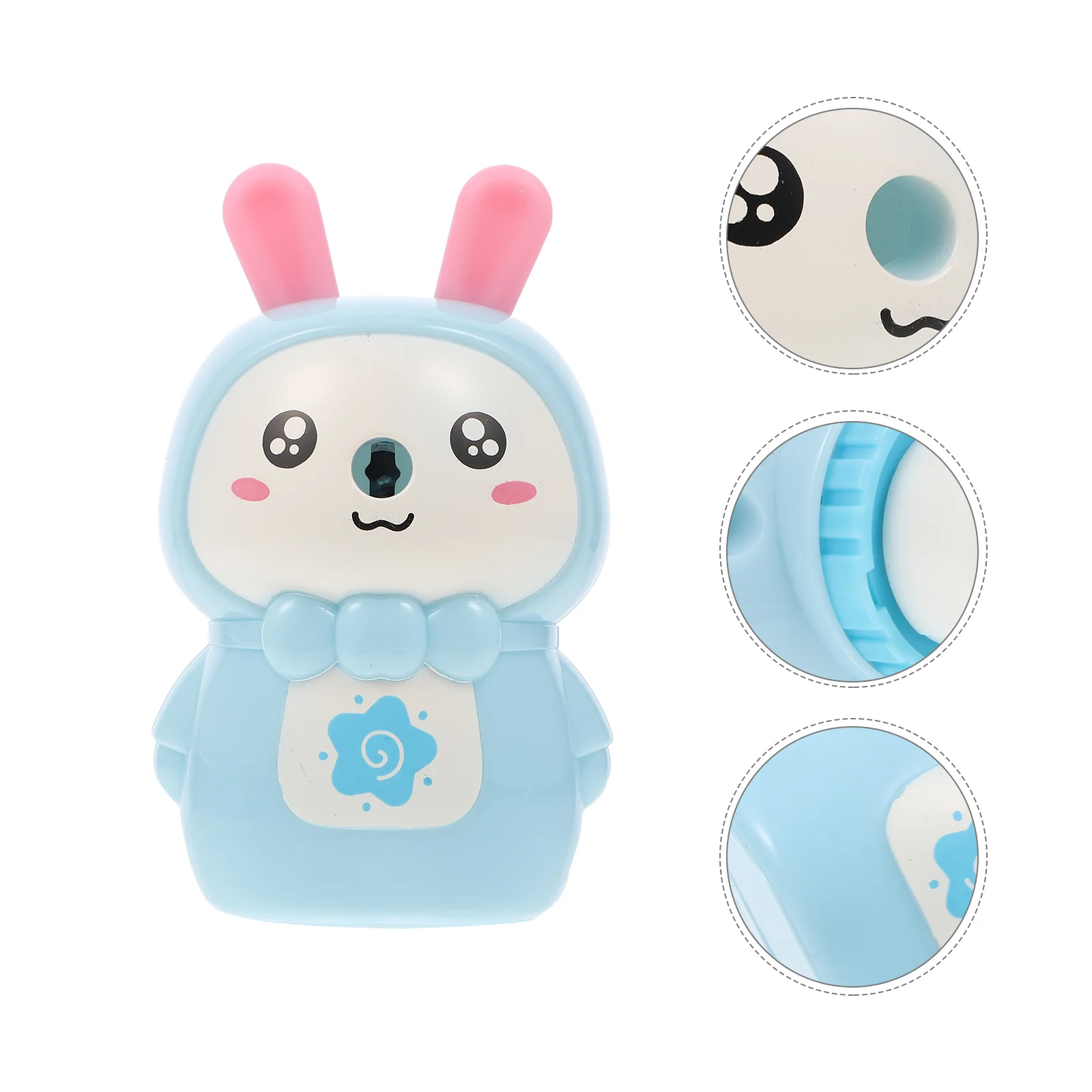 

Точилка ручная для детей, мультяшная ручная точилка для кроликов, портативная мини-точилка с отверстиями для учебного класса, для студентов