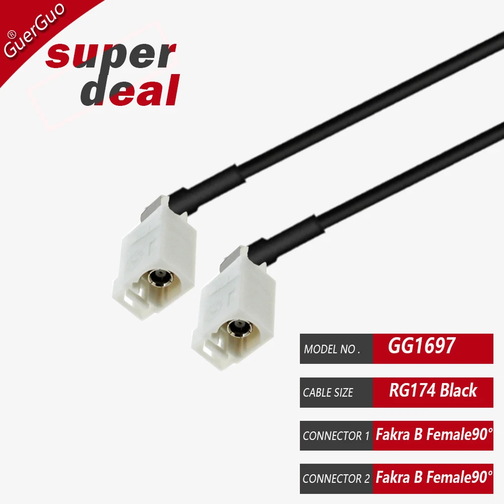 

Кабель Fakra RG174 ABCDEGHIKZ Тип адаптера Женский 90-градусный косичка Радиоудлинитель Коаксиальный кабель GPS RF Система связи