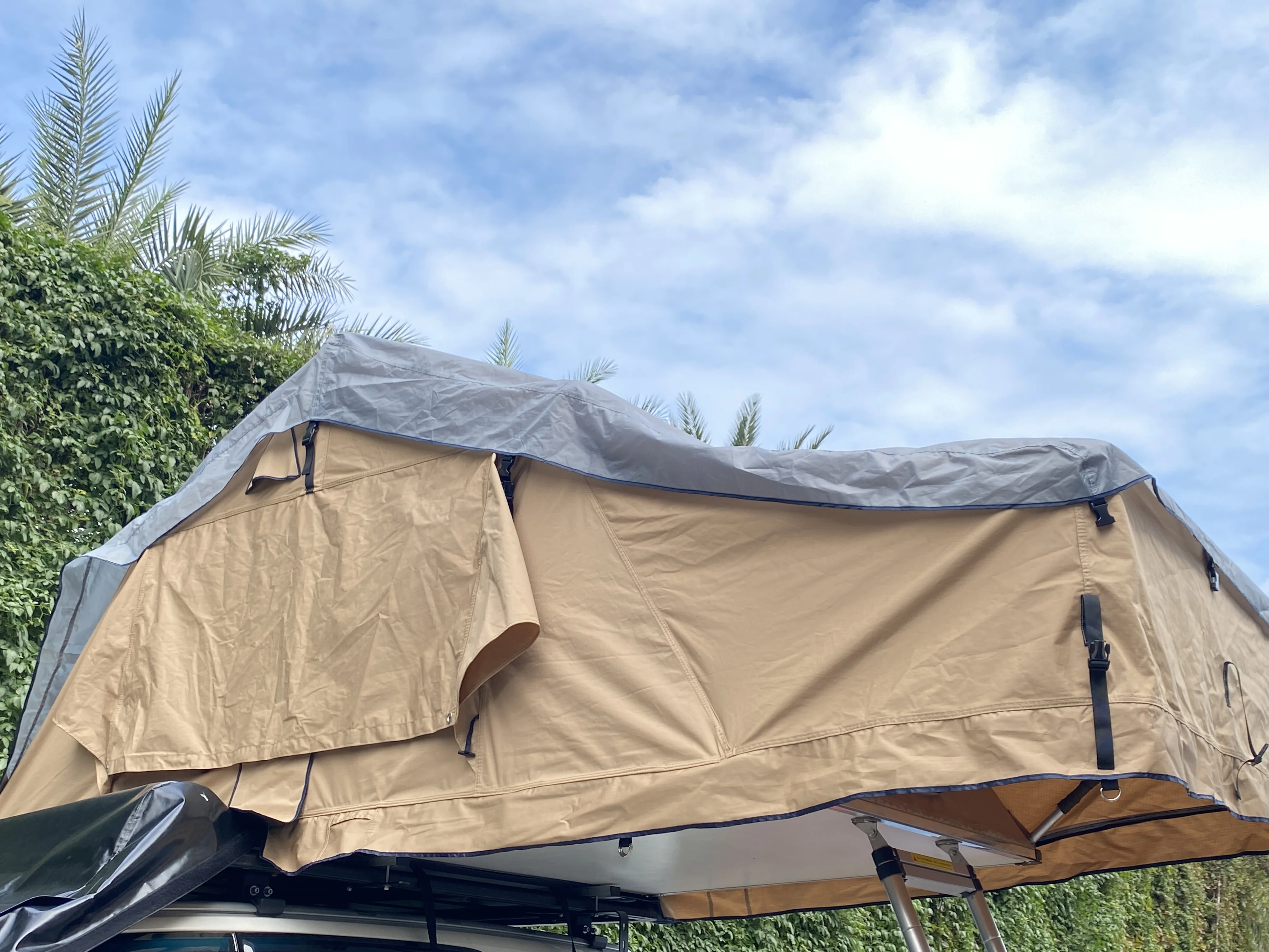 4x4 твердая оболочка для кемпинга портативная холщовая палатка алюминиевая крыша