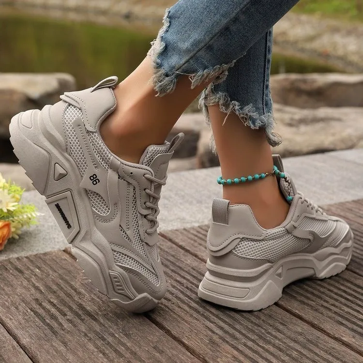 RALSWNAY/женская спортивная сетчатая обувь теннисная на плоском каблуке