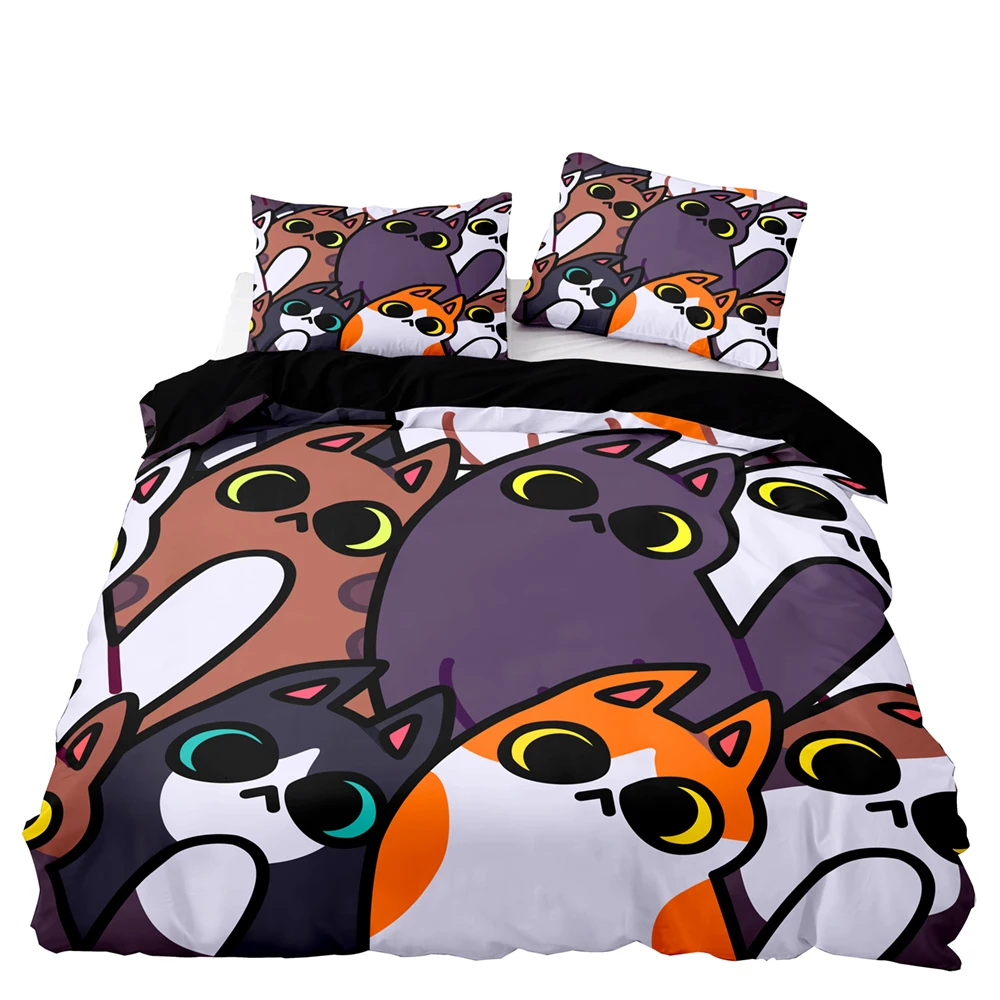 Пододеяльник с мультяшными розовыми кроликами постельное белье премиум-класса