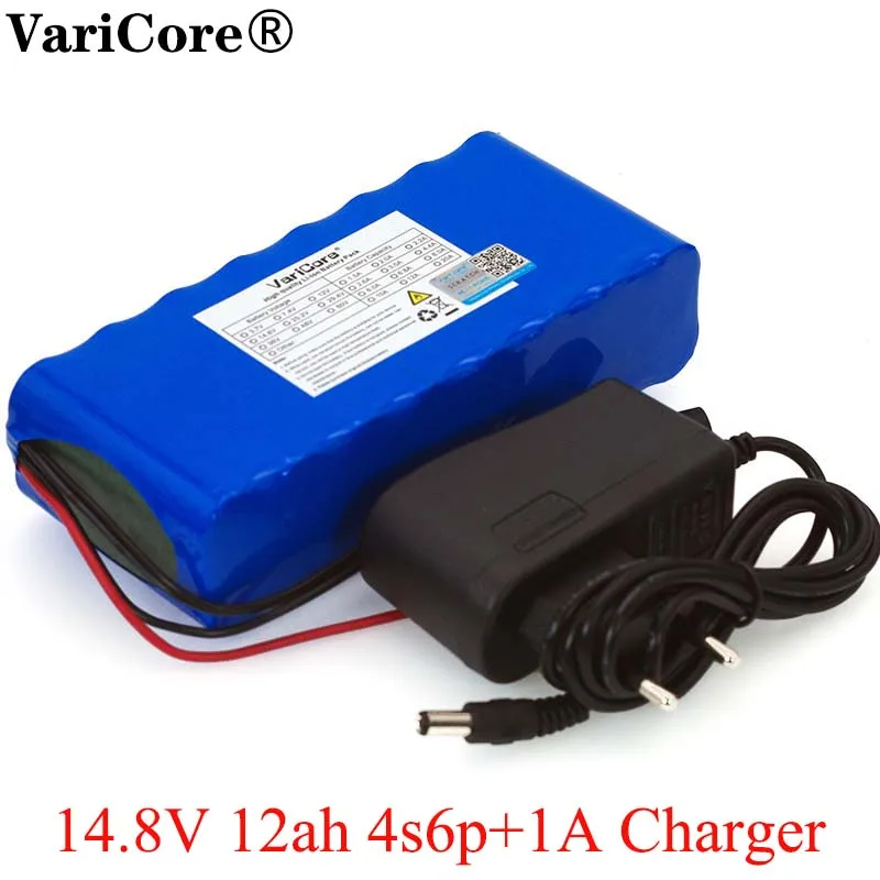 Литий-ионный аккумулятор VariCore 14,8 в 12 Ач 4s6p 18650, нагреватель для ночной рыбалки, батарейки усилителя для майнинга с зарядным устройством BMS + 16,8 в