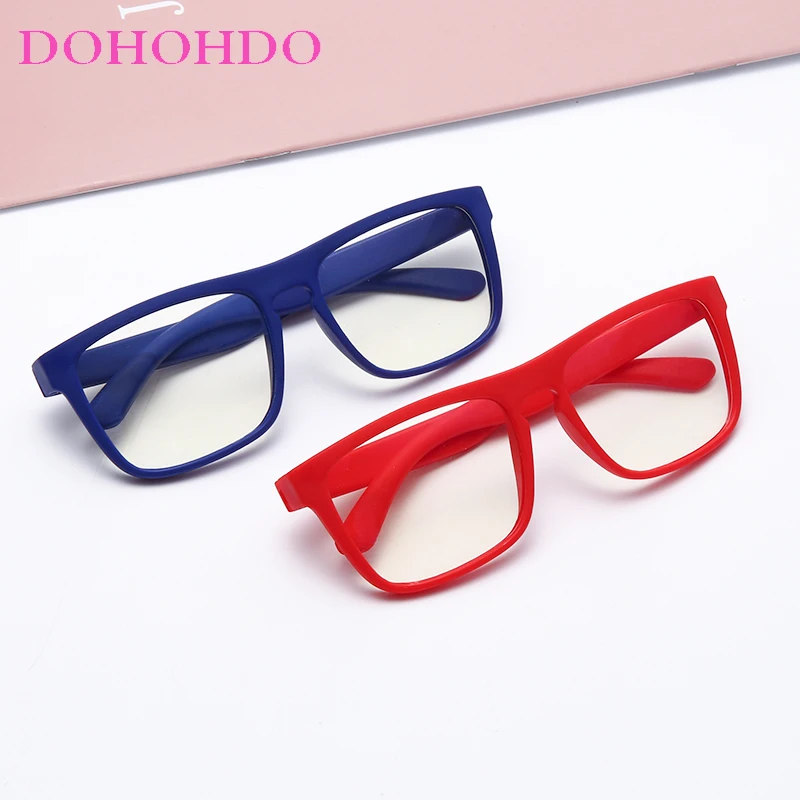DOHOHDO детские очки с синим светом силиконовые гибкие для мальчиков и девочек