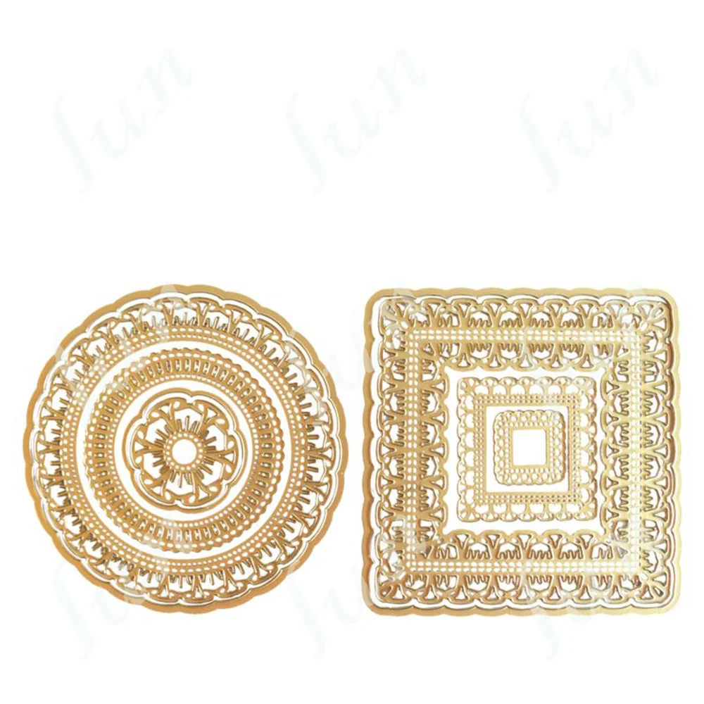 

Square Pleated Ribbon 2022 New Metal Cutting Dies Diy Scrapbook Cut Die Paper Cards Gift Craft Knife Mould Blade Punch Stencils