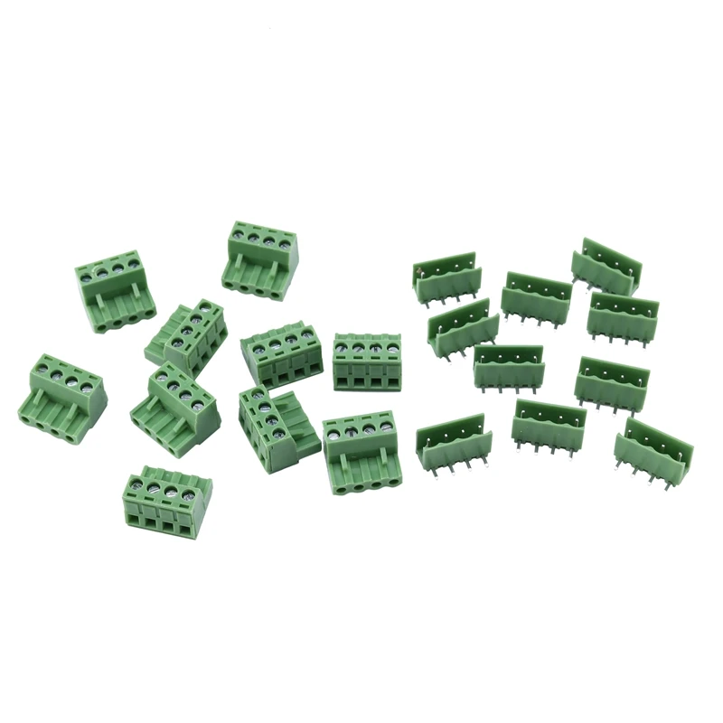 

10X 2EDG 4Pin 5,08 мм Штекерный винтовой клеммный блок коннектор под прямым углом