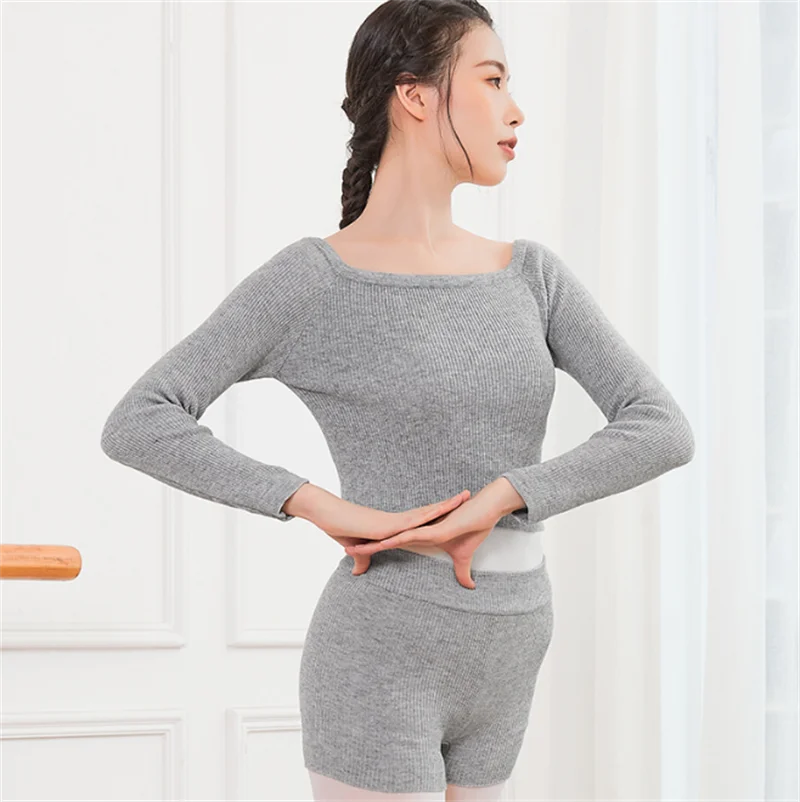 Tight  Dancing Top Women's  Exercise Dance Practice Dancing Wear Square Dance T-shirt  Autumn Dance Sweater images - 6