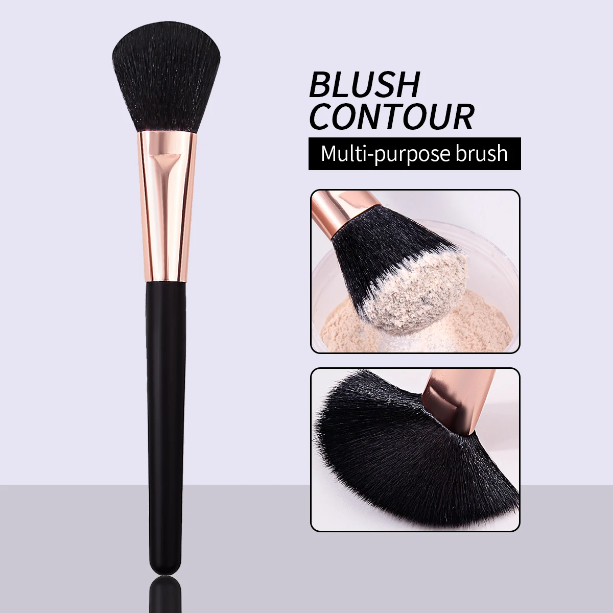 Высококачественная черная кисть для макияжа пудры румян основа бронзатор