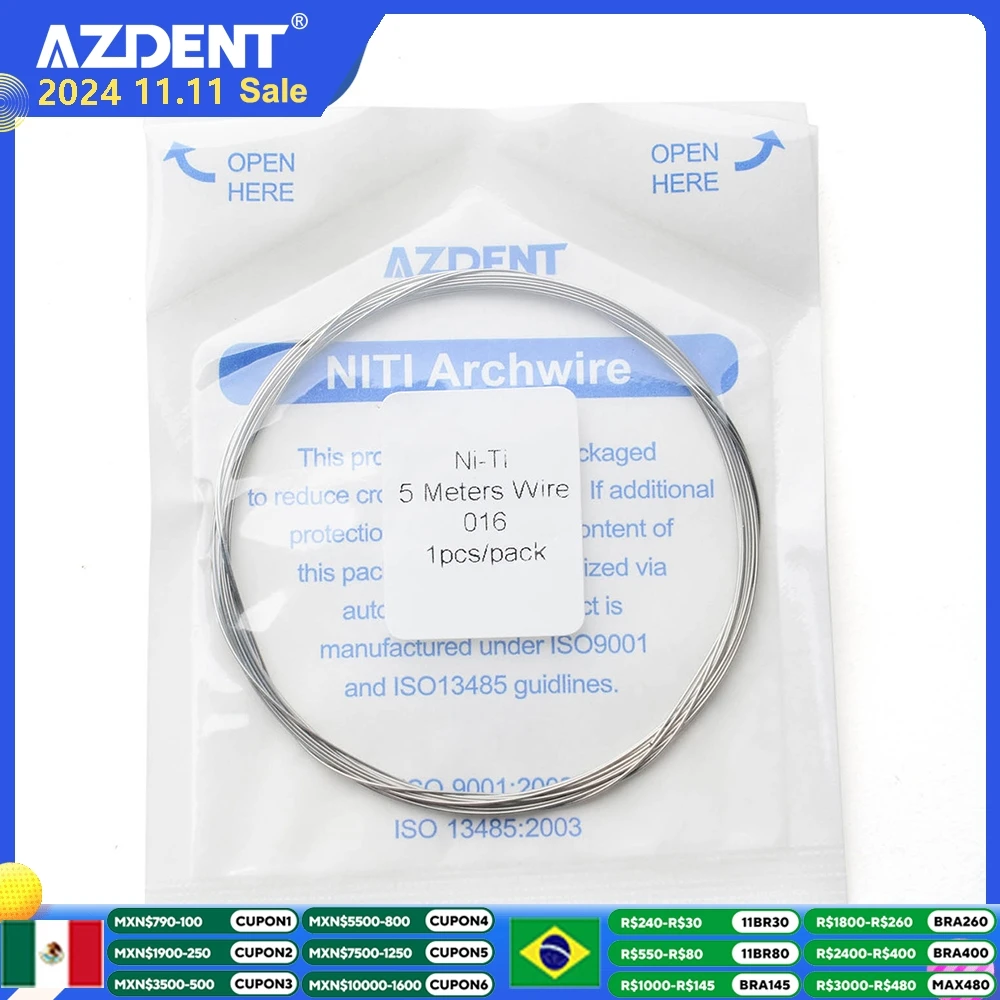 Стоматологический ортодонтический шнур длиной 5 м