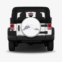 spare tire cover car decoration for mountaineering enthusiasts jeep wrangler suv rv tire cover personalized custom tire cover