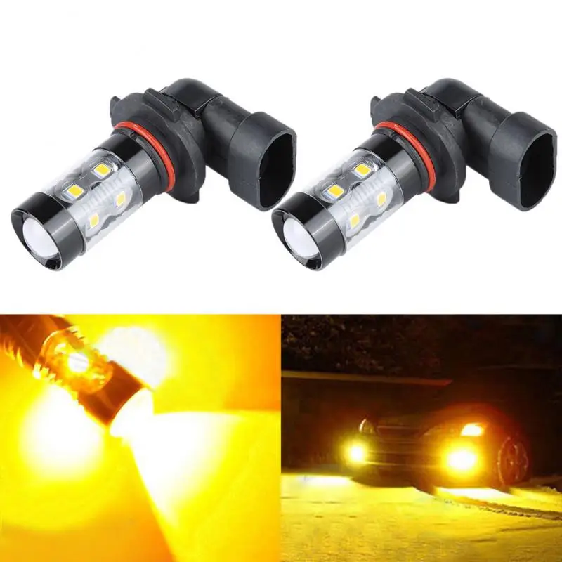 

2Pcs/Set 50W LED Headlight Auto Car H10 9145 9140 9040 9055 9155 9150 PY20D 3000K Amber Fog Lamp Driving Light Bulbs