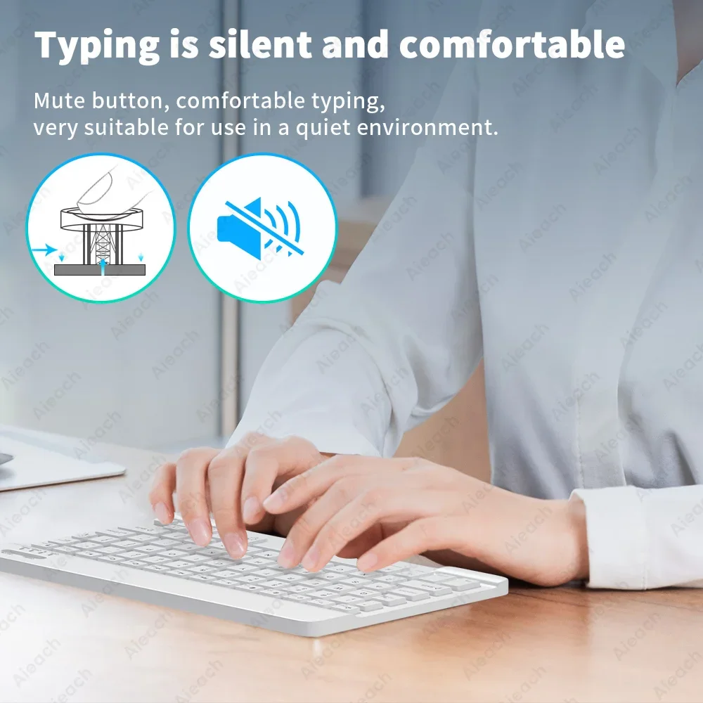 Беспроводная мышь для планшета Windows Android iOS клавиатура Bluetooth-совместимая с