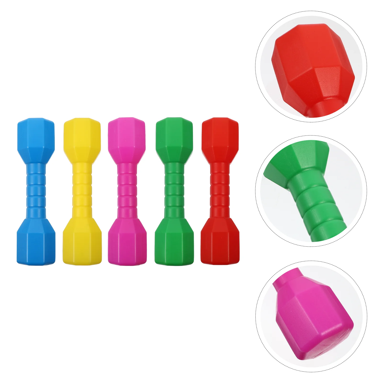 

5 PCS Gym Exercise Barbell Mini Toys Home Gym Exercise Barbell Child Workout Toys Plastic Dumbbells