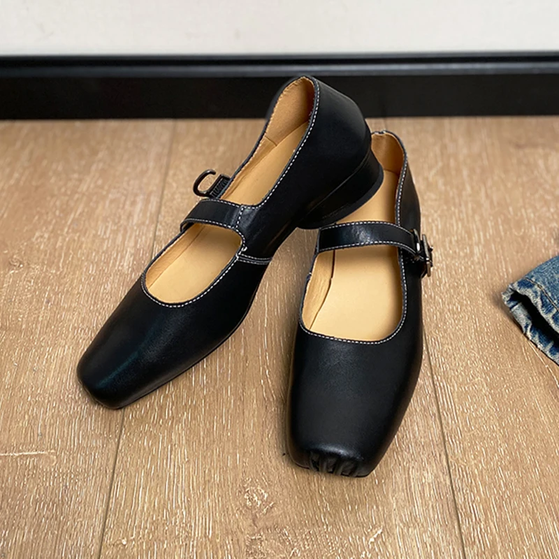 

Ботинки Heihaian винно-красные, Туфли Мэри Джейн, Новинка осени 2023, винтажные стильные элегантные туфли, туфли на квадратном массивном каблуке для женщин