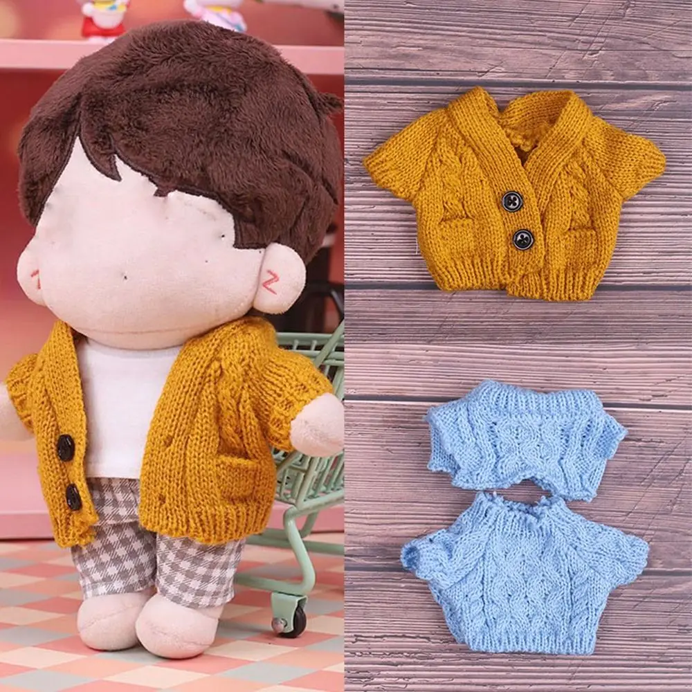 

Fashion Dolls Accessories Gift Toys DIY Sweater Tops Knitted Sweater Clothes 20cm Doll Clothes Warm Sweater