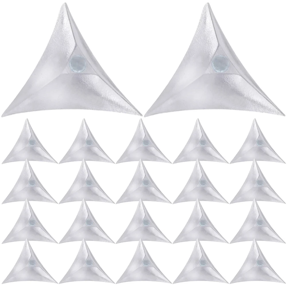 

250pcs Transparent Triangle Anti-Dust Corner for Furniture Cabinet Drawer