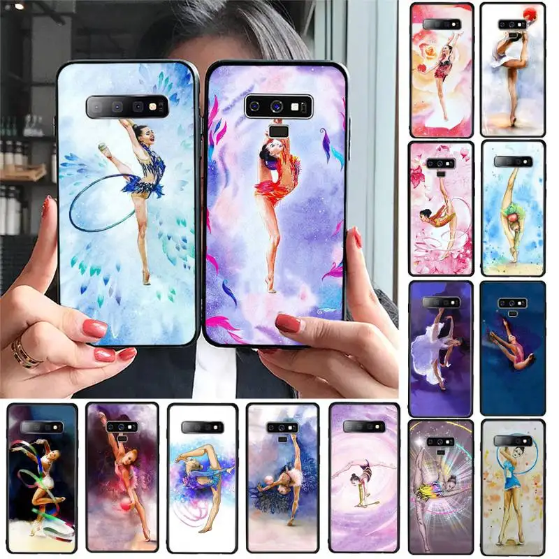 TOPLBPCS любовь гимнастика картина маслом чехол для телефона Samsung Galaxy S20 S10 Plus S10E S5 S6