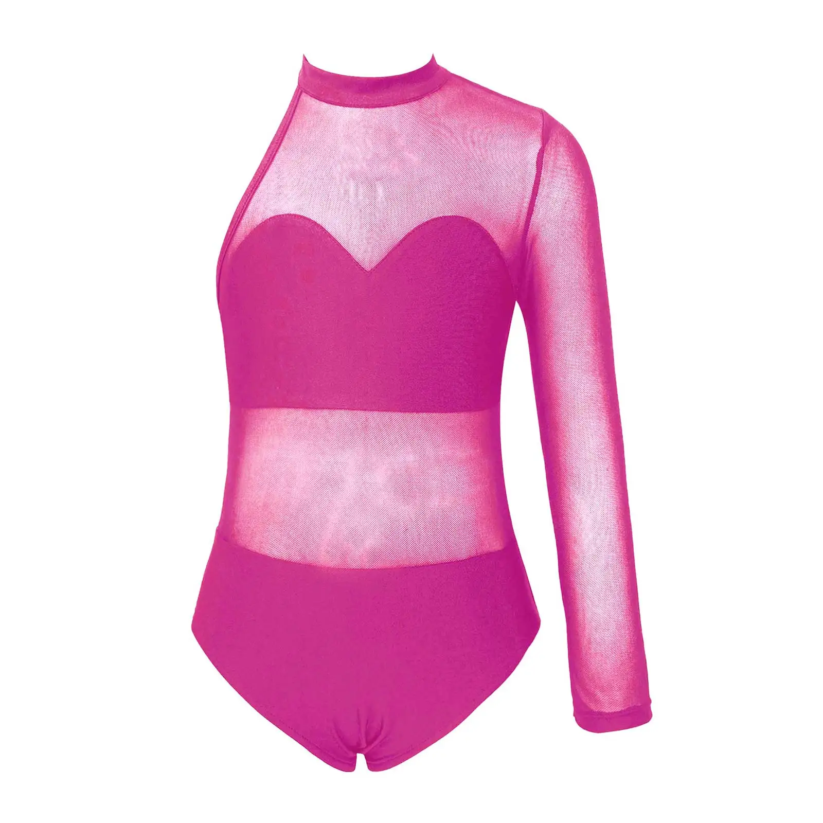 

Girls Leotard Ballet Bodysuit Kids Dancing Costume Performance Children Ballet Dance Leotards Mesh Gymnastic Jumpsuit Sportswear